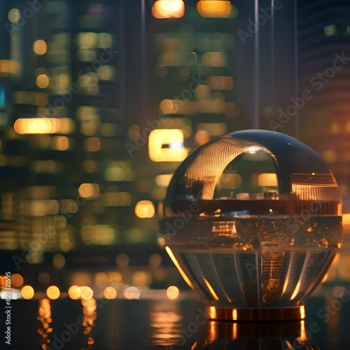 AI Golden colored earth concept, global business economy
