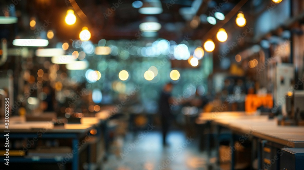 Dynamic Industrial Workshop Blur Dynamic Industrial Workshop Blur