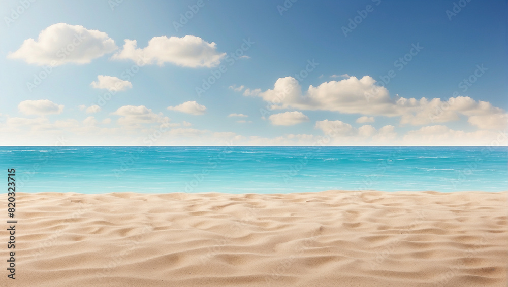 Empty sand beach for product display, backdrop with copy space Empty sand beach for product display, backdrop with copy space