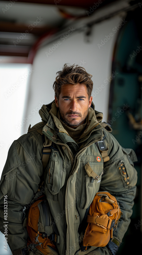 Fototapeta premium Pilot portrait