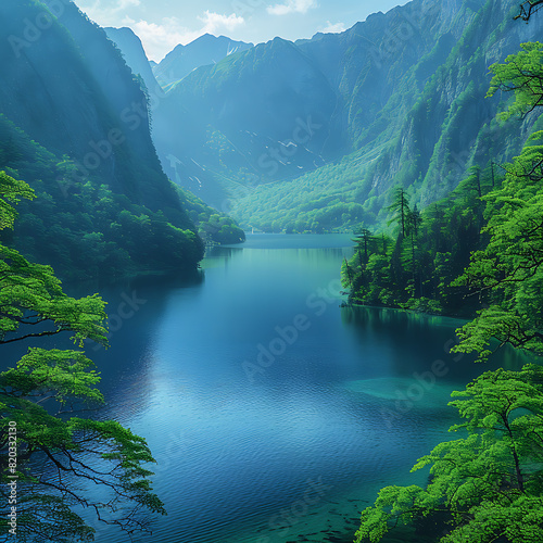 Relaxing Images of Tranquil Lakes and Empty Canvas