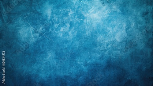 a blue background with a very rough texture. Light blue background texture, for posters, banners, and digital backgrounds.dark blue border, old grunge texture, abstract light blue paper, old painted © Ahtesham