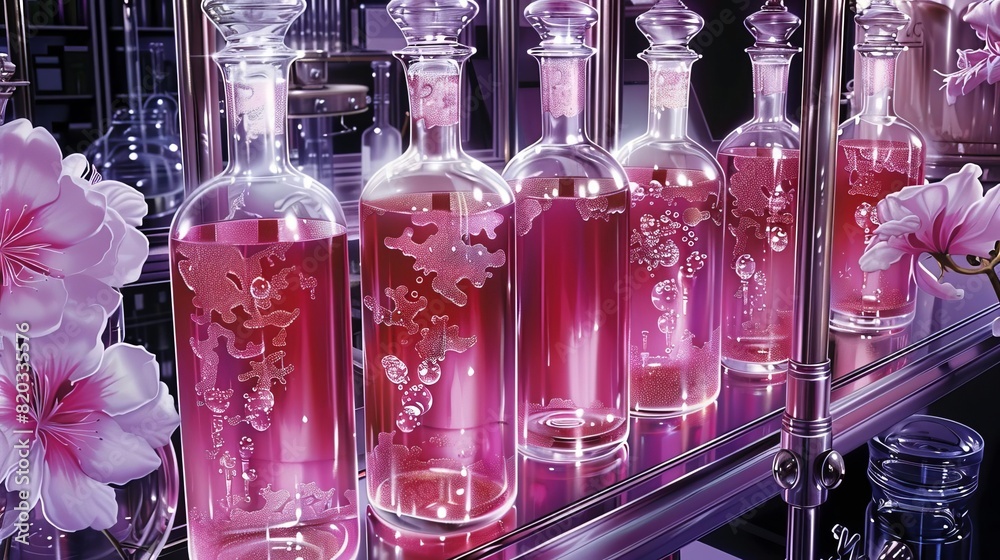 A lab experiment involving genetically engineered bacteria glowing under UV light A lab experiment involving genetically engineered bacteria glowing under UV light