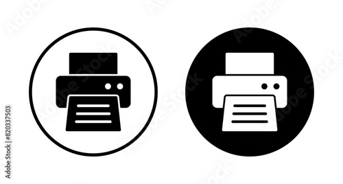Printer icon vector isolated on white background. print icon. Fax vector icon.