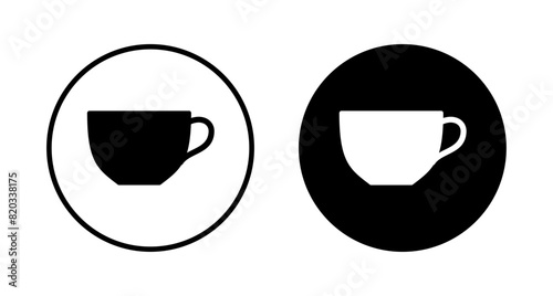 coffee cup icon vector isolated on white background. Coffee cup icon. Coffee vector icon. Tea