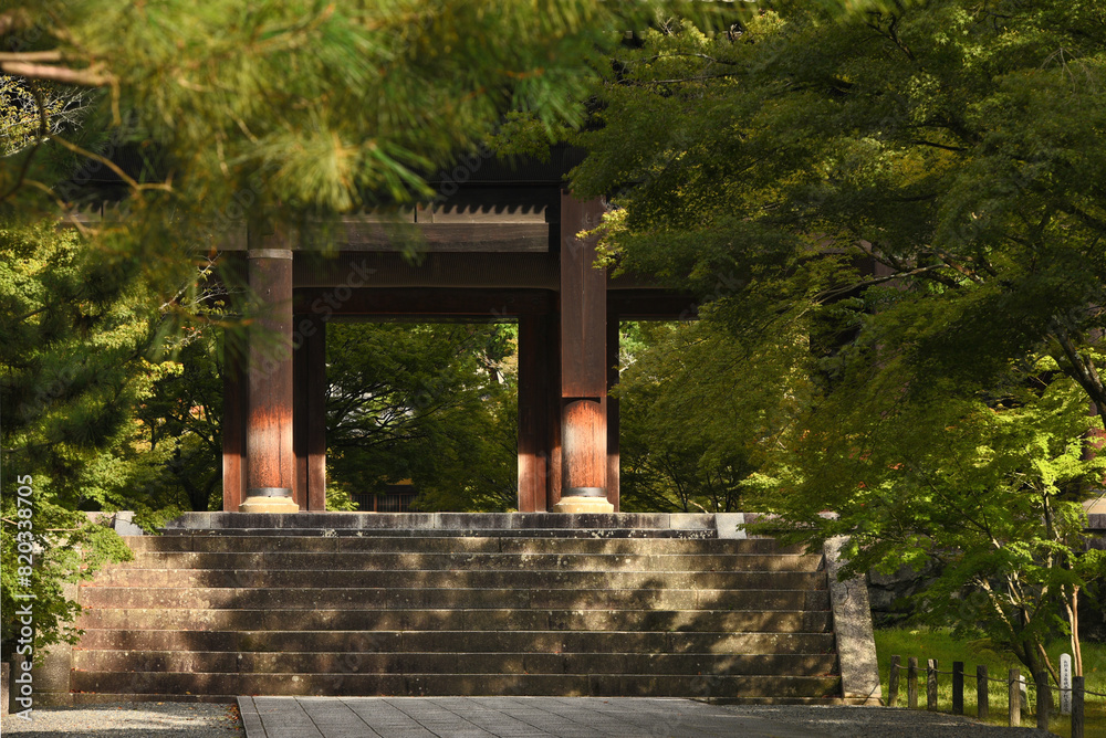 Sanmon Gate at Nanzenji Temple in Kyoto, Japan. Sanmon Gate at Nanzenji Temple in Kyoto, Japan.