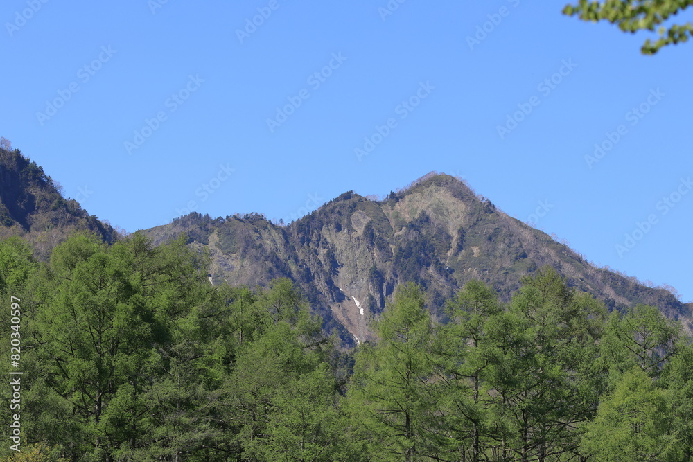 Mt.Togakushi Kuzuryu from the entrance of Togakushi Forest Botanical Garden 