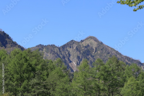 Mt.Togakushi Kuzuryu from the entrance of Togakushi Forest Botanical Garden 