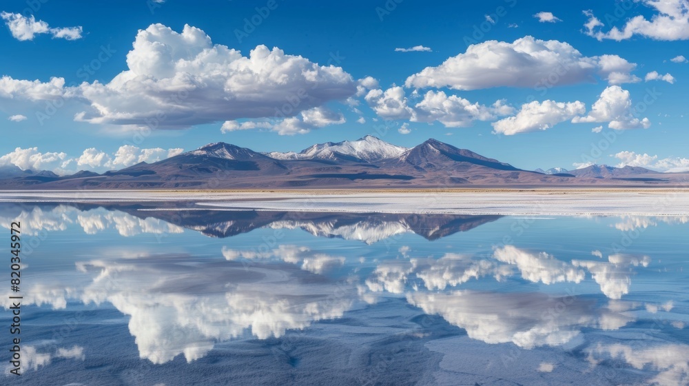 With every step the reflection on Salar de Uyuni shifts and changes creating a dreamlike experience.