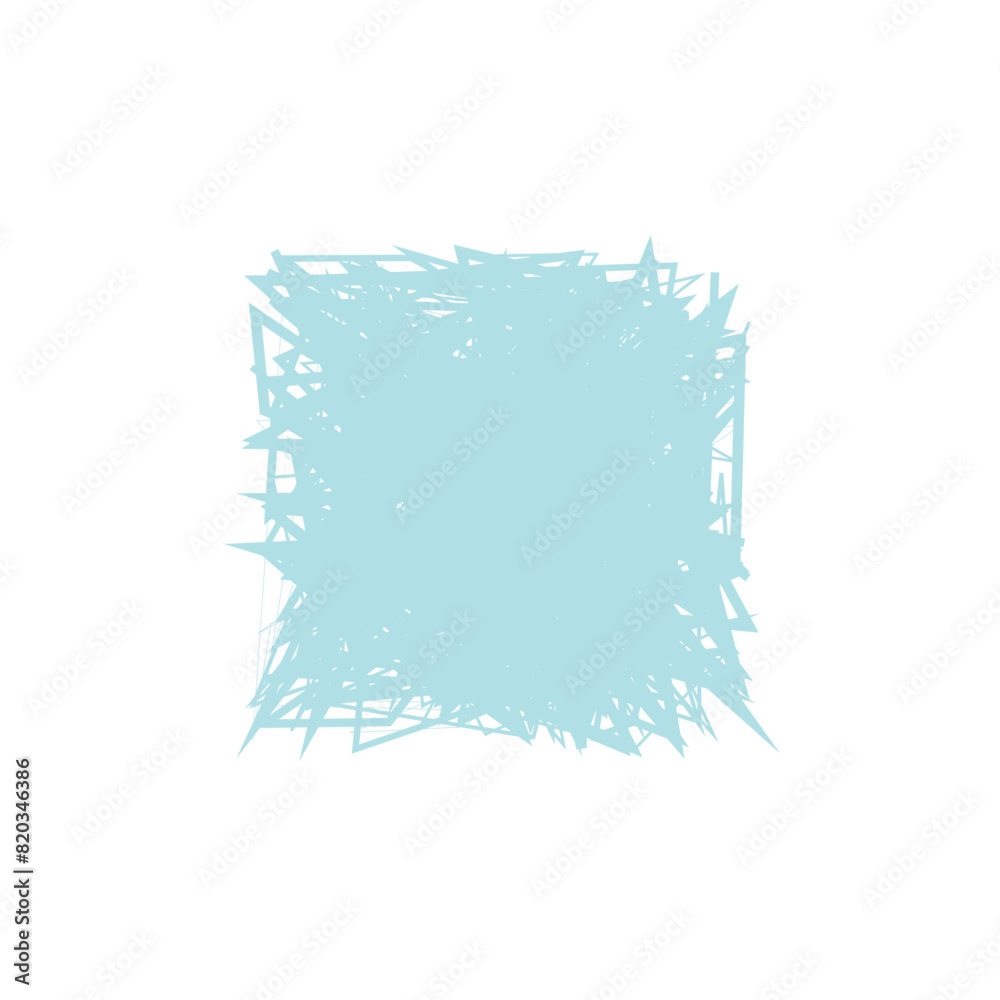 Fototapeta premium An isolated abstract grunge scribble background design element.