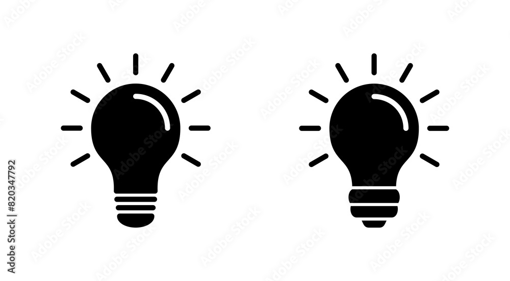 Lamp icon set. Light bulb icon vector. idea symbol. Lamp icon set. Light bulb icon vector. idea symbol.
