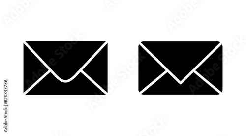 Mail icon set. email icon vector. E-mail icon. Envelope illustration