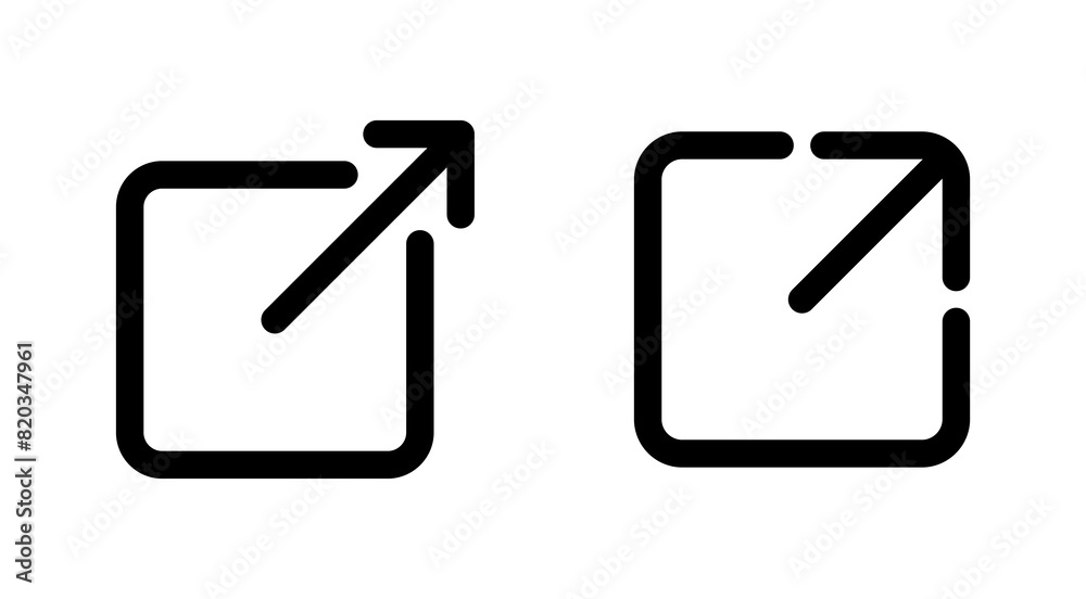 External link icon set. link icon vector. hyperlink symbol External link icon set. link icon vector. hyperlink symbol