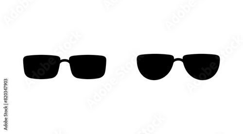 Glasses icon set. Glasses vector icon