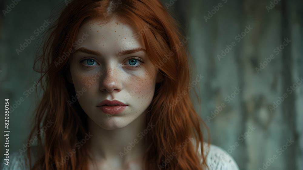 A red-haired Girl with straight hair in a white detailed dress, High Quality, upscaled image A red-haired Girl with straight hair in a white detailed dress, High Quality, upscaled image