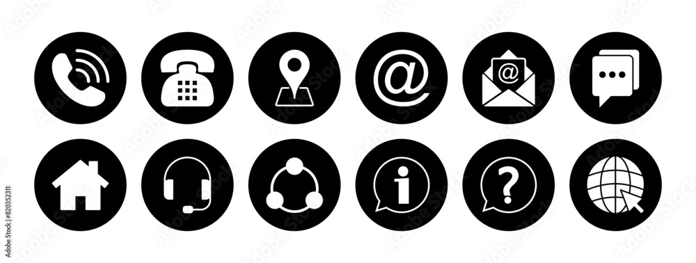 Contact us icon vector. web icon vector. business card contact information icon. Contact us icon vector. web icon vector. business card contact information icon.