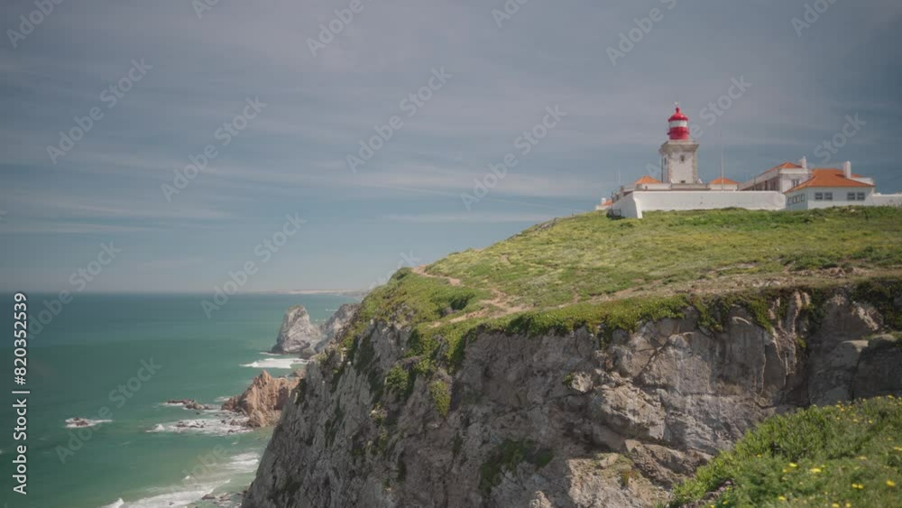 Sintra, Portugal - Cabo da Roca, or Cape Roca, in Sintra, Portugal, is the westernmost point of mainland Europe. Sintra, Portugal - Cabo da Roca, or Cape Roca, in Sintra, Portugal, is the westernmost point of mainland Europe.