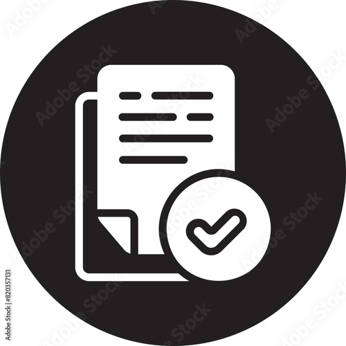 accept glyph icon