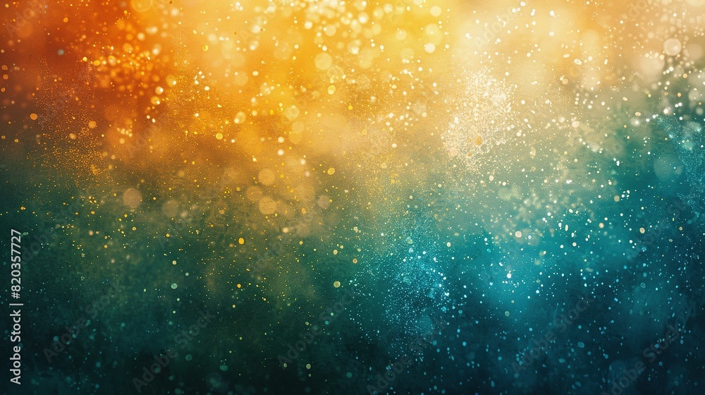 Fototapeta premium White, Green, Blue, Orange, Yellow Gradient: Grainy Noise Grungy Retro Background