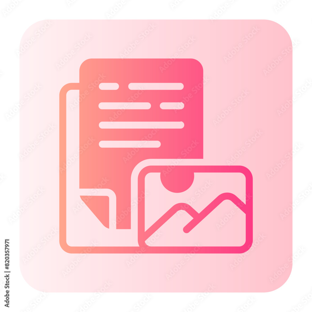 image file gradient icon image file gradient icon