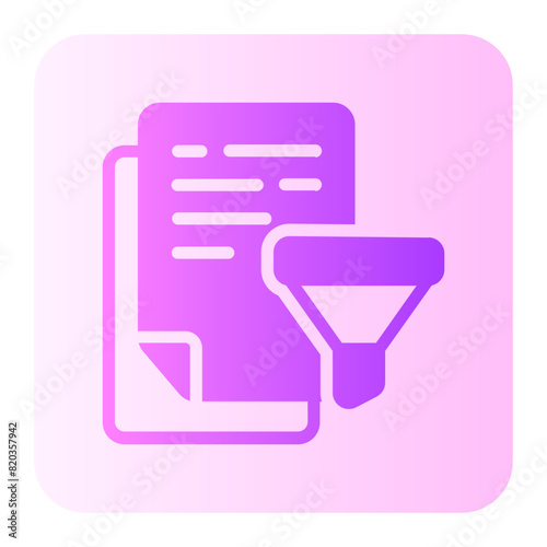 filtering gradient icon
