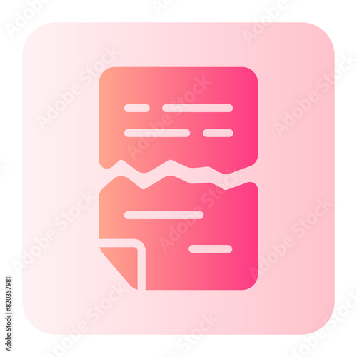 ripped gradient icon