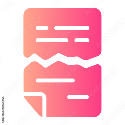 ripped gradient icon