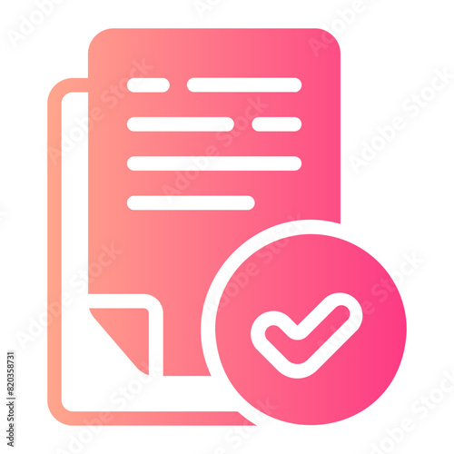 accept gradient icon