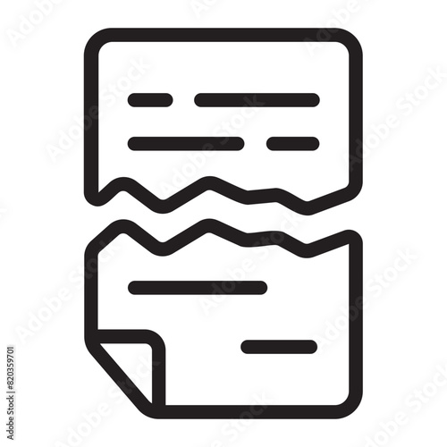 ripped line icon