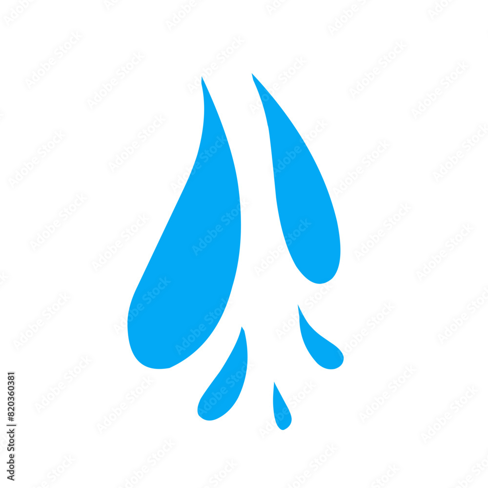 Blue water splash Blue water splash