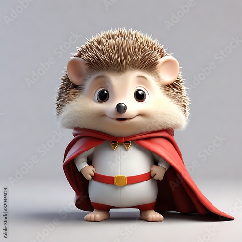 Hedgehog with a Superhero cape