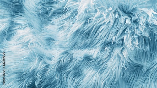 light blue fur background, top view, ultra realistic photography