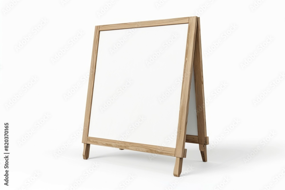 A wooden sign with a white background, mockup A wooden sign with a white background, mockup