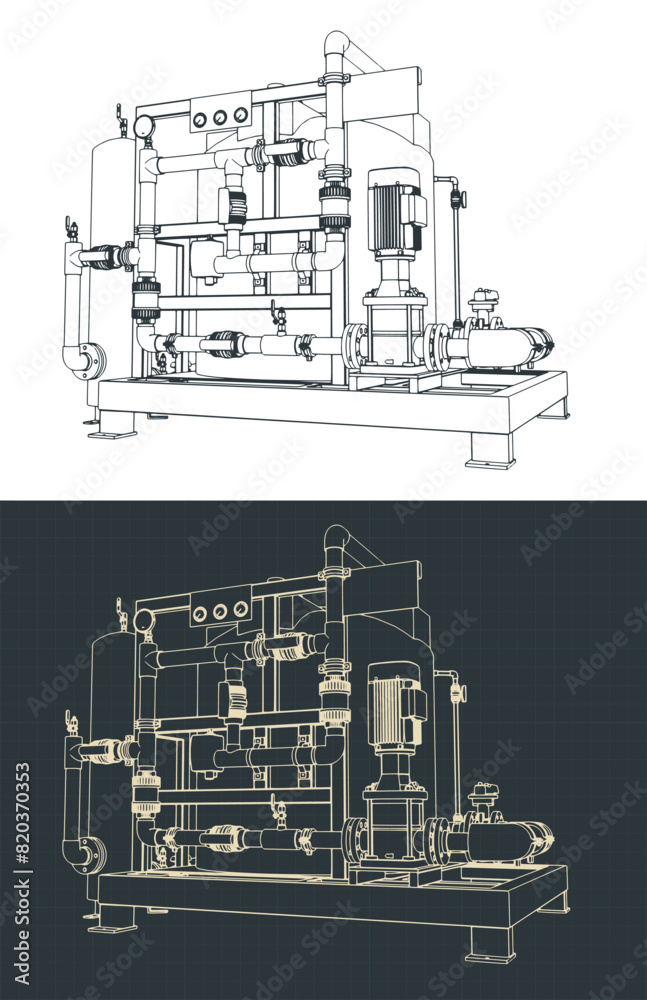 Chemical treatment station blueprints