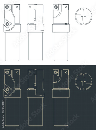 Tool for machining aluminum parts blueprints