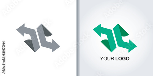 exchange swap logo vector