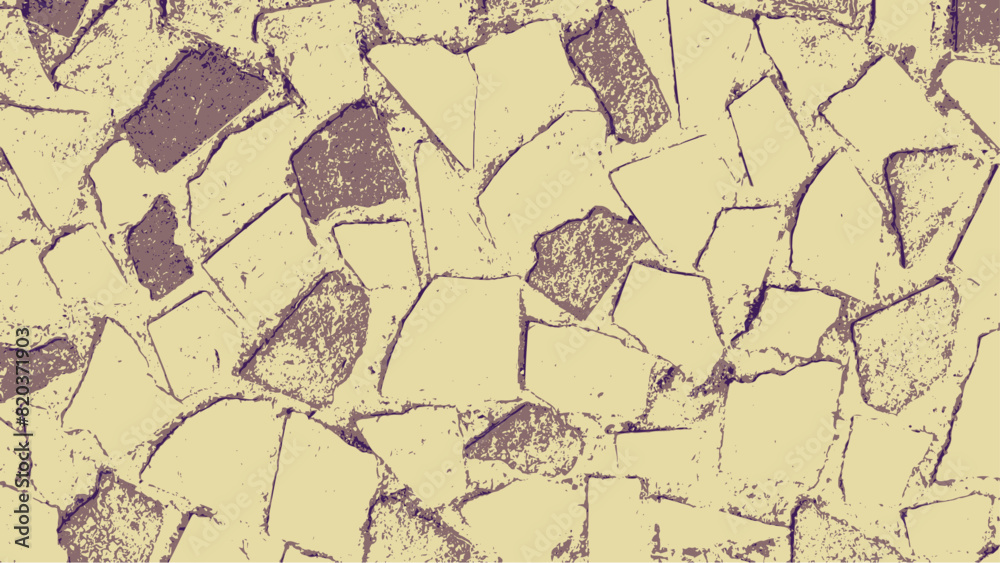 Naklejka premium 2-10c. Sidewalk block. Stone textured background image - Illustration.