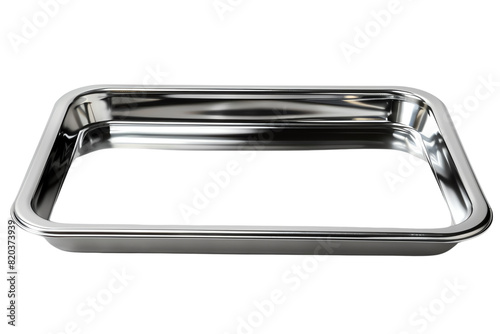 Stainless steel baking tray.
