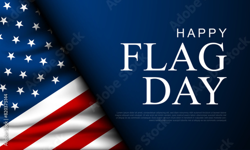 Happy Flag Day United States Of America June 14 Background Vector Illustration