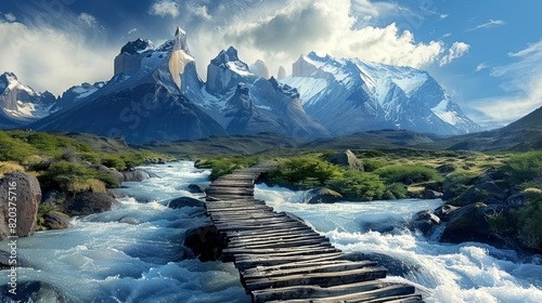 Los Alerces National Park In Patagonia, Argentina, Capturing The Breathtaking Natural Beauty, High Quality photo