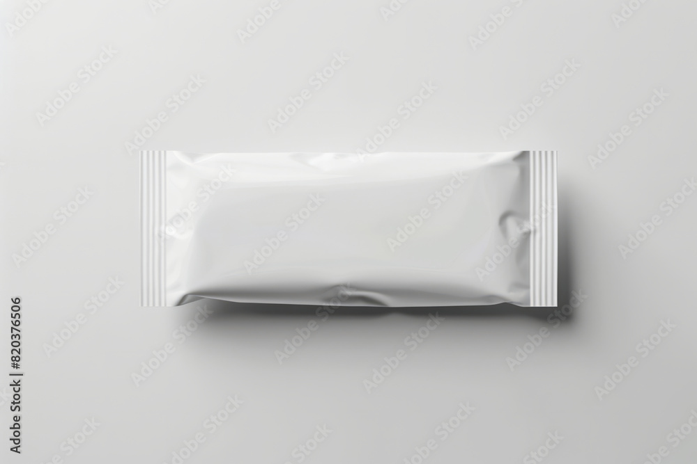 Overhead flat lay view of energy protein bar or chocolate bar snack packaging template design Overhead flat lay view of energy protein bar or chocolate bar snack packaging template design