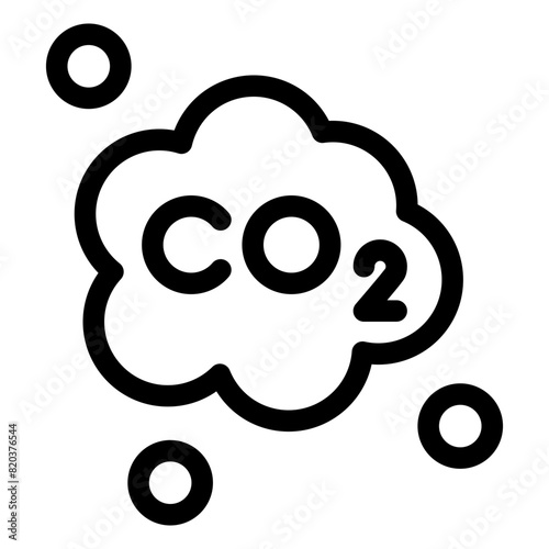 carbon dioxide icon 