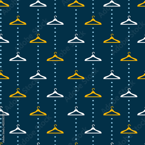 Abstract Closet Hanger Classics Vector Pattern