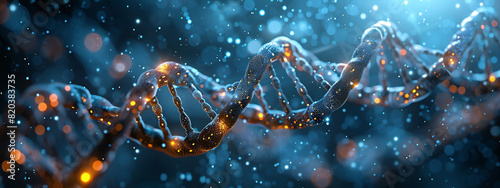 DNA Gene Background: Science and Biology Concept