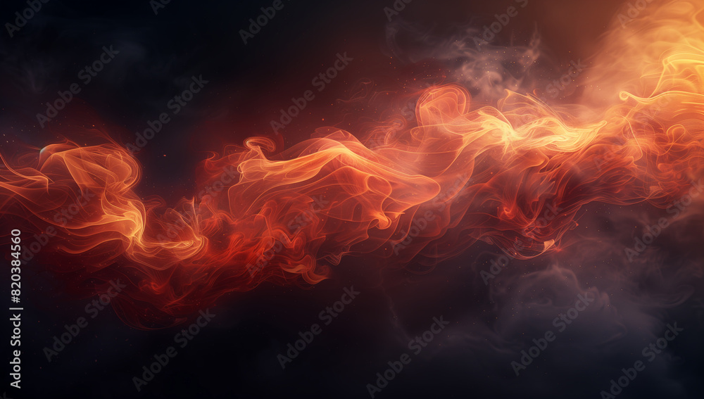 A close-up image of a moving fire, capturing the dynamic and intense nature of fire. The swirling fire pattern creates an atmosphere full of warmth and energy.