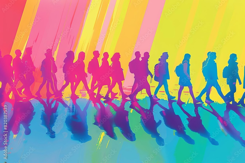 poster art for a propaganda graphic poster for a queer LGBT pride march poster art for a propaganda graphic poster for a queer LGBT pride march