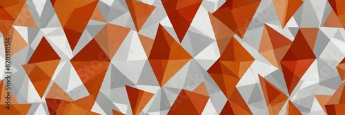 abstract orange polygon triangles on white background design illustration from Generative AI
