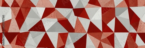 abstract red polygon triangles on white background design illustration from Generative AI