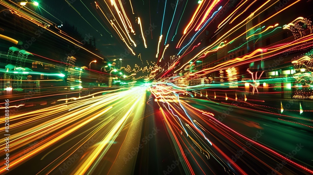 Speeding light beams