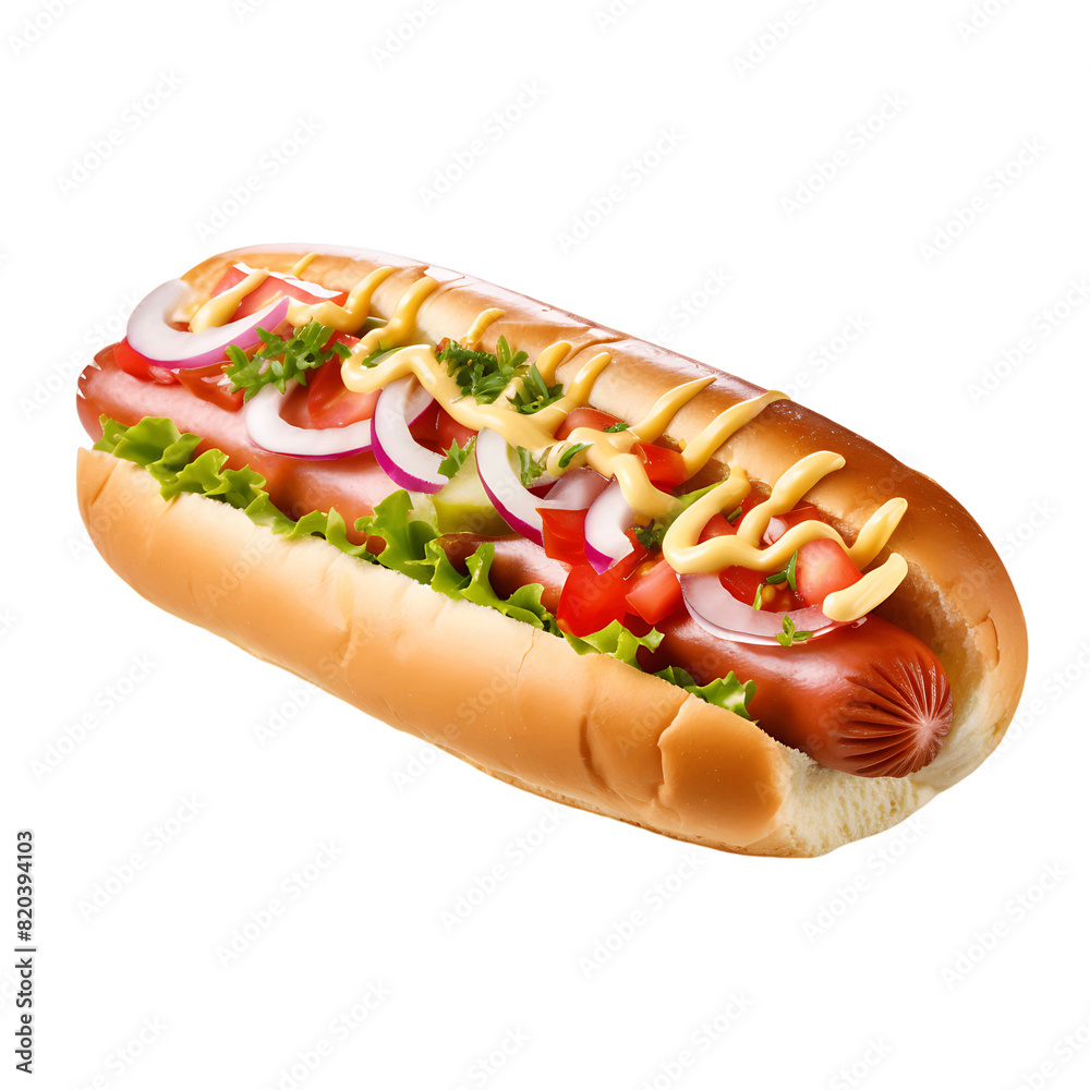 Flavorful Hot Dog Delight Cut Out for Satisfaction Flavorful Hot Dog Delight Cut Out for Satisfaction